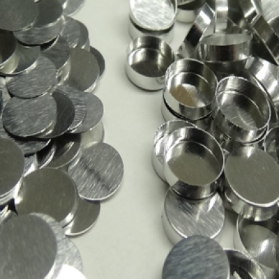 Aluminum 6.7mm Sample Pan and Flat Cover Set Standard Pan and Cover,